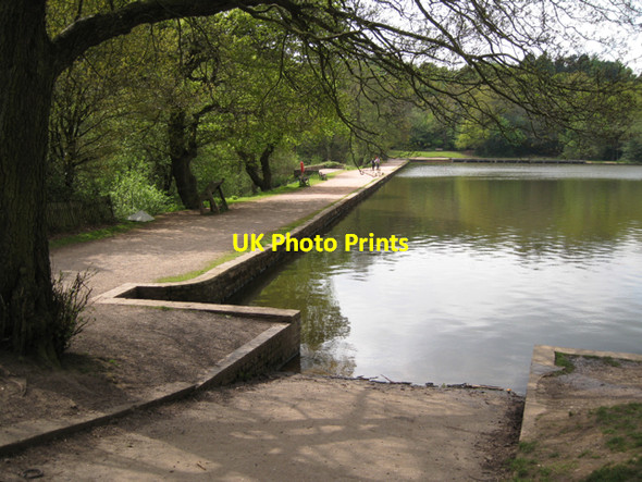 Photo 6"x4" The dam, Blackroot Pool, Sutton Park Doe Bank c2010