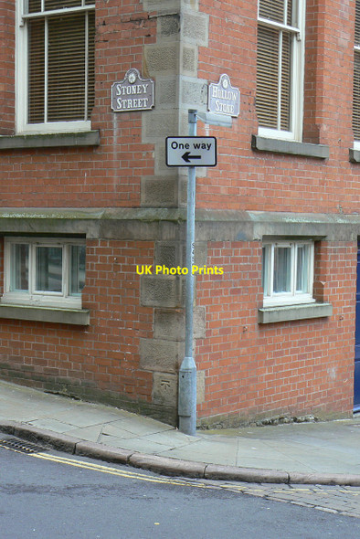 Photo 6"x4" Bench mark, corner of Stoney Street Nottingham\/SK5641 c2010