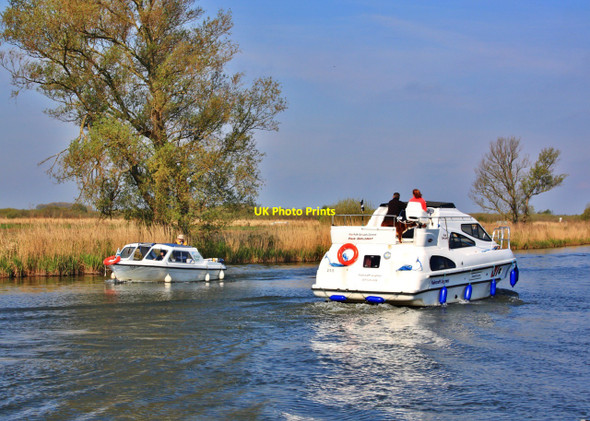 Photo 6"x4" River Bure scene, St Benet's Abbey Thurne c2010