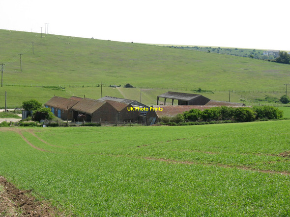 Photo 6"x4" Farm buildings at Pickers Hill Farm Saltdean c2010