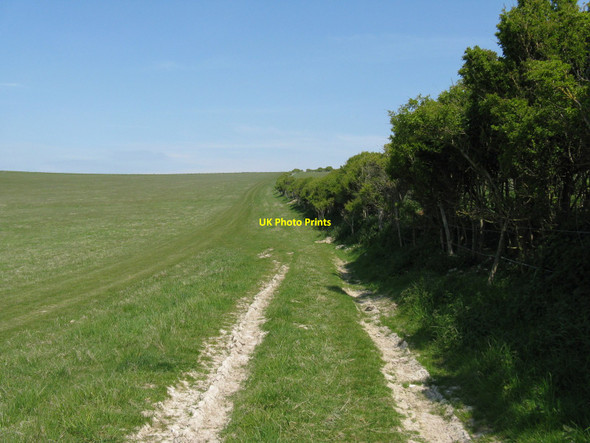 Photo 6"x4" Climb up Highdole Hill from Pickers Hill Farm Telscombe c2010