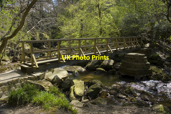 Photo 6"x4" Footbridge over West Beck Goathland c2010