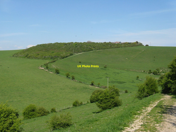 Photo 6"x4" Mill Hill above Rodmell Rodmell c2010