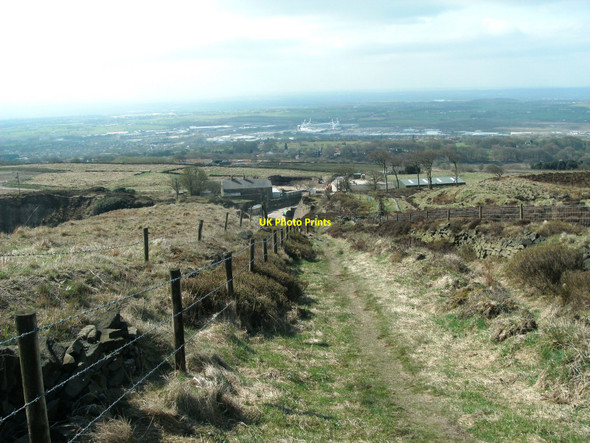 Photo 6"x4" Footpath over White Brow Montcliffe c2010