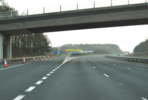 Photo 6"x4" Exit road to Burton-in-Kendal service station Burton-in-Kendal c2010