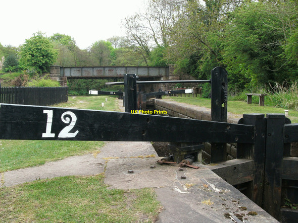 Photo 6"x4" Disused railway bridge crosses Bosley Locks Bosley c2010