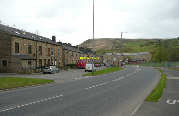 Photo 6"x4" Re-aligned road at Portsmouth, Todmorden Cornholme c2010