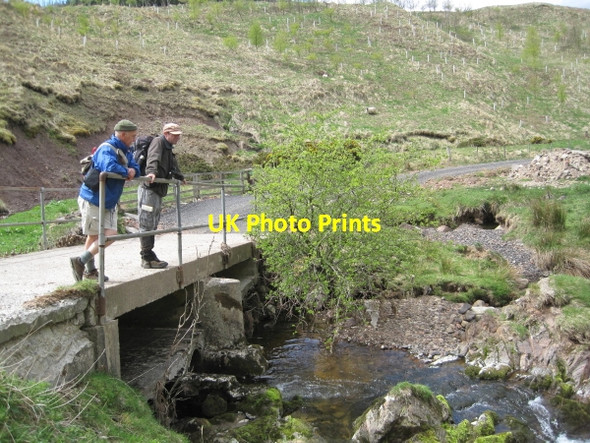 Photo 6"x4" Bridge over Scrainwood Burn Scrainwood c2010