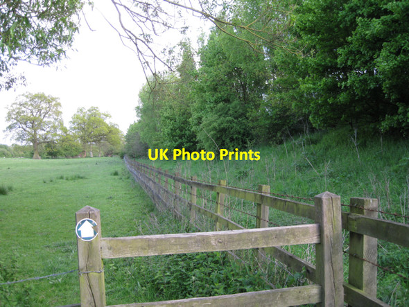 Photo 6"x4" Footpath beside M40 Copt Green c2010