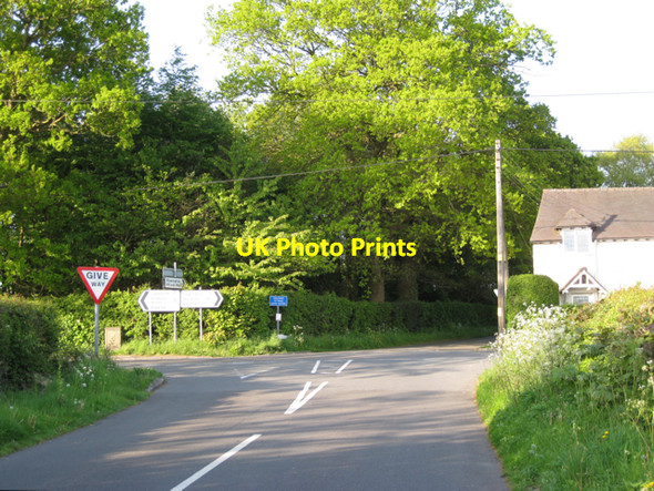 Photo 6"x4" Finwood Road meets the B4439 Kingswood Brook c2010