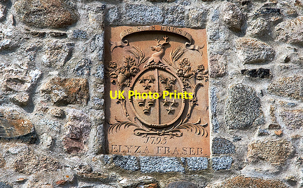 Photo 6"x4" Castle Fraser Armorial Panel Craigearn c2010