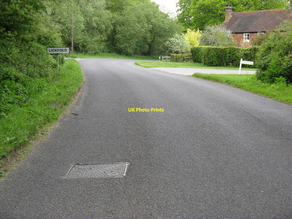 Photo 6"x4" Lickfold village sign Lickfold\/SU9225 c2010