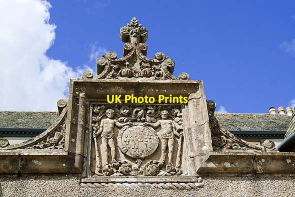 Photo 6"x4" Leith Hall Armorial Panel Kennethmont c2010