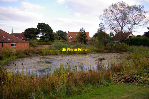 Photo 6"x4" Pond, Edgefield, Norfolk Edgefield\/TG0934 c2009