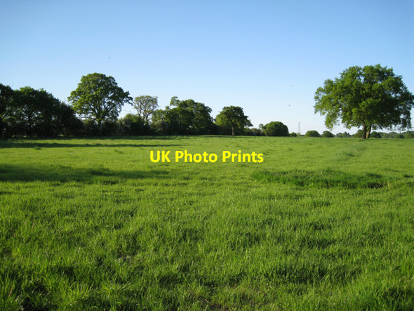 Photo 6"x4" Grassland north of Table Oak Farm Meer End c2010