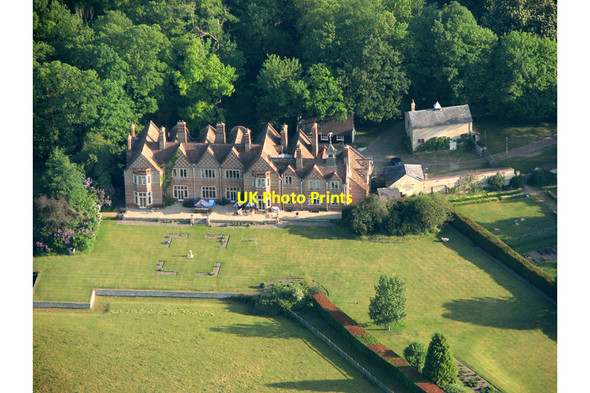 Photo 6"x4" Quy Hall from a hot-air balloon Stow cum Quy c2010