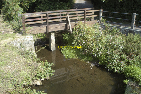 Photo 6"x4" Clapper Bridge at New Inn, Sampford Courtenay Trecott c2007
