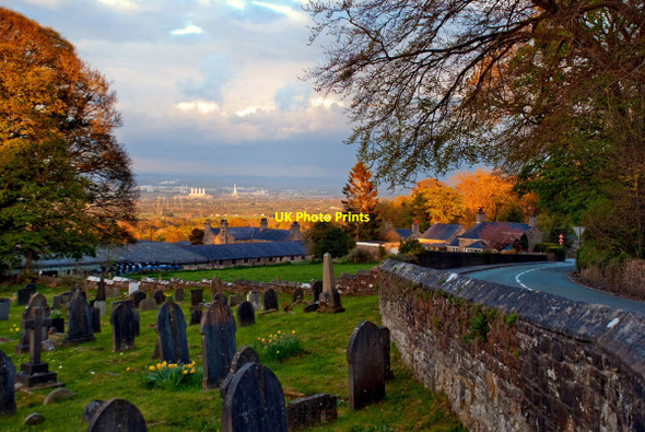 Photo 6"x4" The view from Halkyn churchyard Halkyn\/Helygain c2010