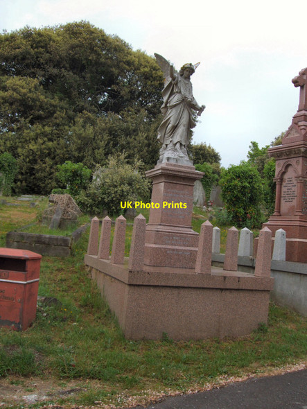 Photo 6"x4" Angel Memorial - Brighton Cemetery Brighton\/TQ3106 c2010
