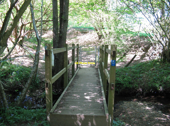 Photo 6"x4" Footbridge on the Vanguard Way Pounsley c2010