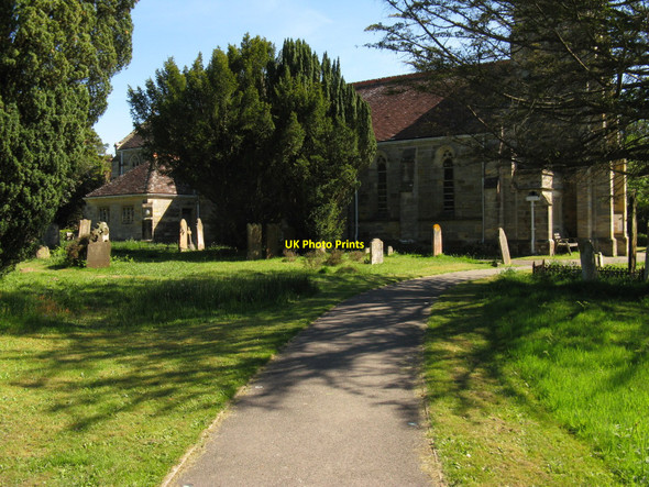 Photo 6"x4" Path to St Mark the Evangelist church Hadlow Down c2010