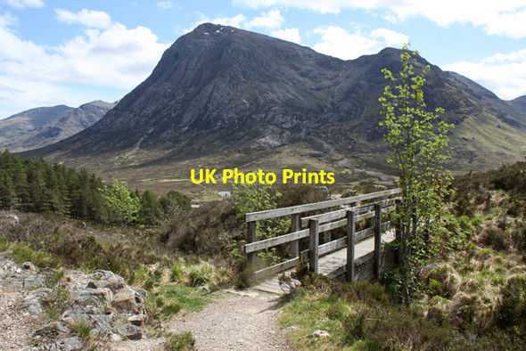 Photo 6"x4" Footbridge on the West Highland Way Altnafeadh c2010