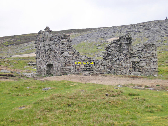 Photo 6"x4" Ruined mining building Grassington c2010