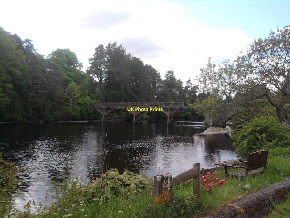 Photo 6"x4" Joseph Mitchell's trestle bridge, Fort  Augustus. Fort Augustus c2010