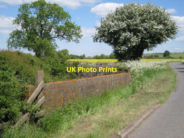 Photo 6"x4" Parapet of a bridge over a drain Chesterton Green c2010