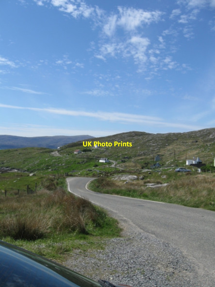 Photo 6"x4" View west along coast single-track with vernacular buildings Ceann a' Gh\u00e0raidh c2010