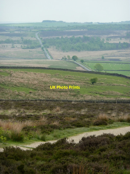 Photo 6"x4" Open moorland views Curbar c2010