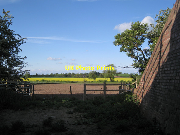 Photo 6"x4" Bare ground beyond a railway bridge Bishop's Tachbrook c2010