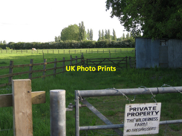 Photo 6"x4" Paddocks by Golf Lane Whitnash c2010