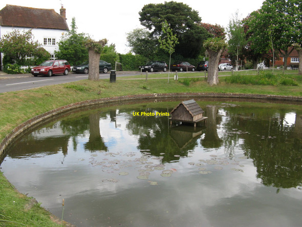 Photo 6"x4" Duck pond by School Road Wisborough Green Wisborough Green c2010
