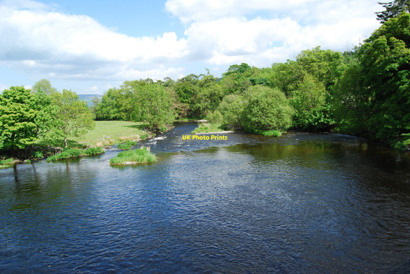 Photo 6"x4" Afon Dyfrdwy from the road bridge Llandderfel c2010