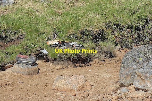 Photo 6"x4" Remains of Campsite Dubh Lochan\/NN4157 c2010