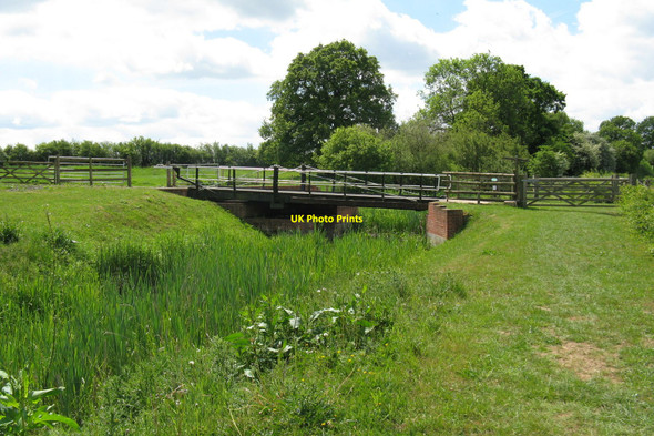 Photo 6"x4" Swing bridge over the Wey and Arun Canal at Haybarn Strood Green\/TQ0224 c2010
