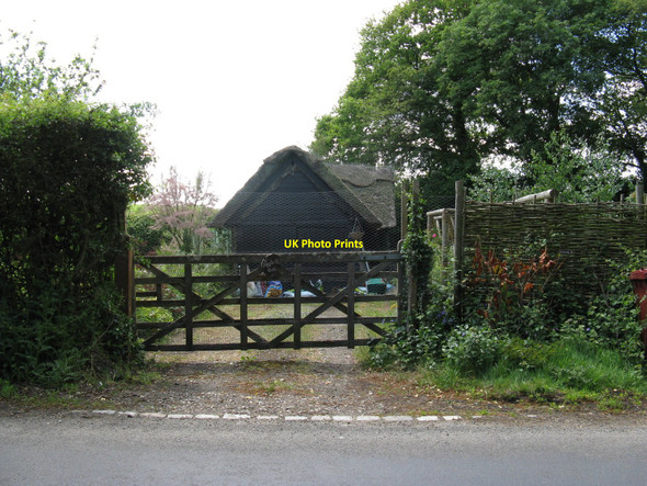 Photo 6"x4" Thatched building at Apple Tree Cottage on Kirdford Road Wisborough Green c2010