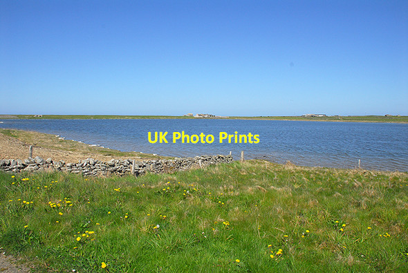 Photo 6"x4" View across Roos Loch, Sanday Burness\/HY6644 c2010