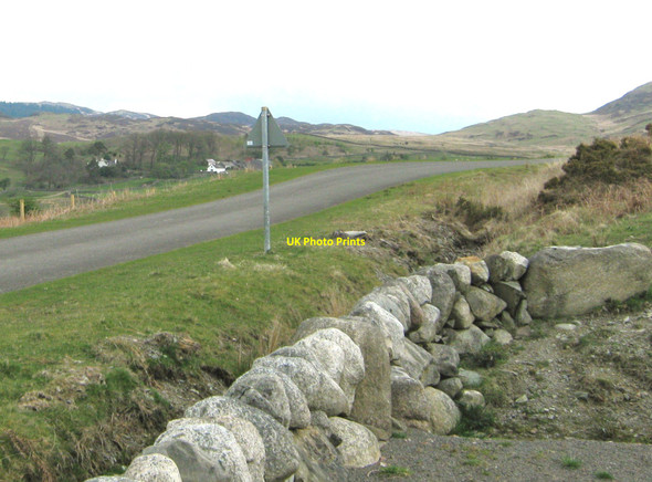 Photo 6"x4" View from Knocktinkle, looking north Gatehouse of Fleet c2010