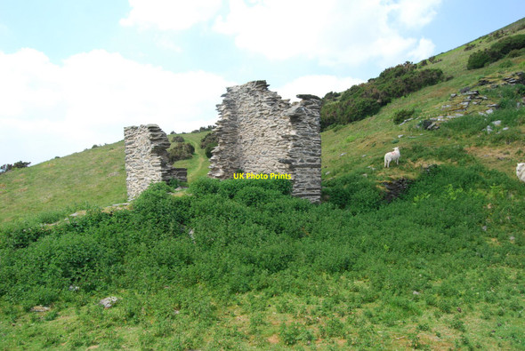 Photo 6"x4" Remains of the brakehouse on the incline plane Llandynan c2010