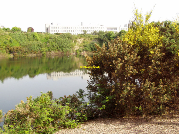 Photo 6"x4" Rubislaw Quarry with Conoco-Phillips behind Aberdeen\/NJ9206 c2010