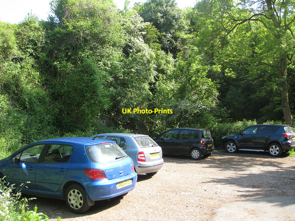 Photo 6"x4" Car park in the old quarry Rushall\/SO6434 c2010