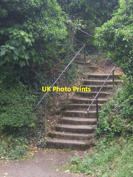 Photo 6"x4" Steps to the church Newton Solney c2010