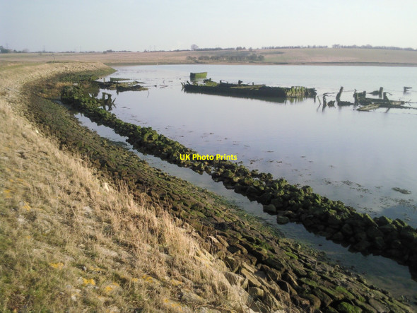 Photo 6"x4" Old ships at Bedlams Bottom Iwade c2010