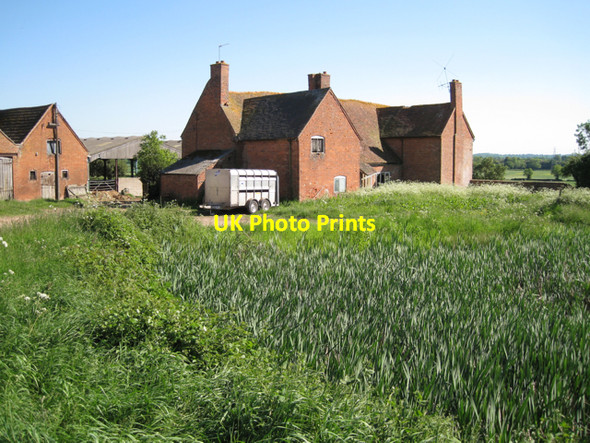 Photo 6"x4" Pounce Hill Farm from the north Radford Semele c2010
