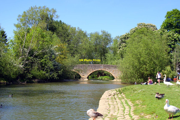 Photo 6"x4" Bridge over the millstream at Wolvercote Wolvercote c2010