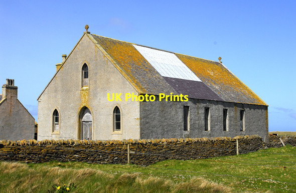 Photo 6"x4" Disused Sanday church Sellibister c2010