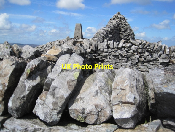 Photo 6"x4" Trig Point on Gray Nag Grey Nag c2010