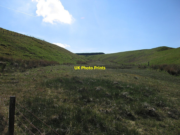 Photo 6"x4" Dry valley on Waun Ddeiliog Dylife c2010